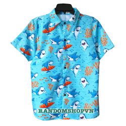 áo sơ mi cá mập san hô